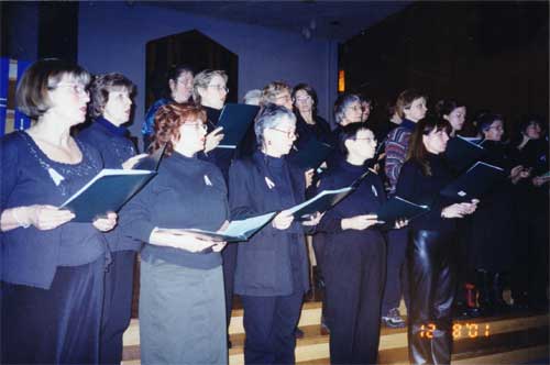 Spirit's Call Choir singing at the Fundraiser